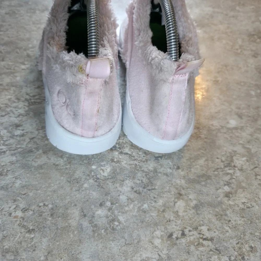 Oofos OOcoozie Slippers Comfort Fleece Recovery Pink Slip On Women's Size 9 - Picture 5 of 8